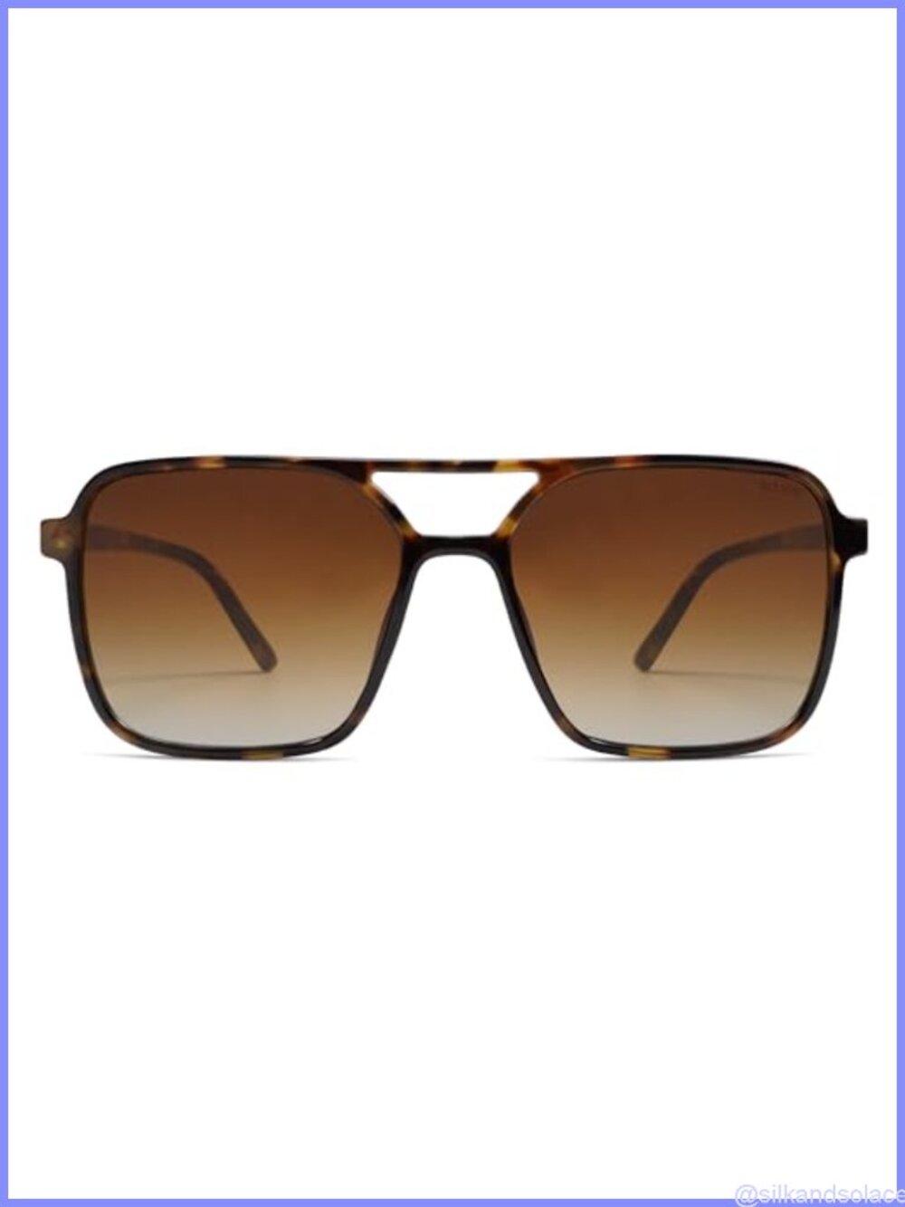 SOJOS Retro Aviator Square Sunglasses UV400 Full Frame Adult